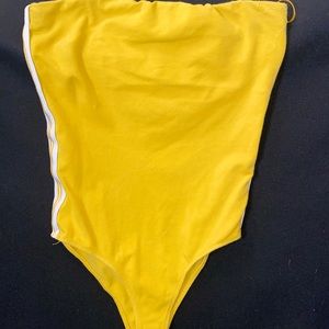 Yellow bodysuit